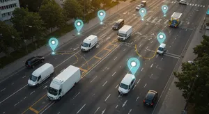 GPS fleet tracking system architecture and data flow diagram GPS fleet tracking system architecture and data flow diagram